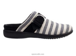 Spenco Footwear aria stribe rutsjebane Kvinder sort T000H347