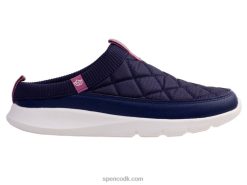 Spenco Footwear clara quiltet rutsjebane Kvinder flåde T000H427