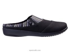 Spenco Footwear siesta nuevo stribe Kvinder sort T000H400