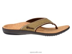Spenco Footwear yumi canvas sandal Kvinder halm-java-kork T000H50