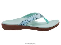 Spenco Footwear yumi nuevo blomstret Kvinder fair aqua T000H28