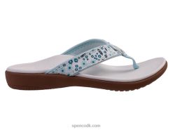 Spenco Footwear yumi nuevo blomstret sæsonbestemt Kvinder hvid T000H30