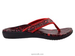 Spenco Footwear yumi nuevo slange Kvinder rød T000H35