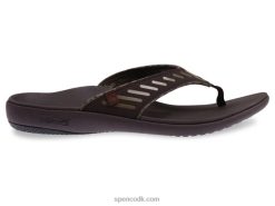 Spenco Footwear yumi tribal sandal til mændkaffebønne T000H845